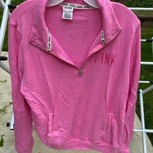 PINK lightweight quarter zip